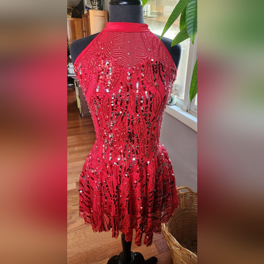 Discount Dance "Double Platinum/N8138Cx" Ballet/Jazz Costume, Size XL